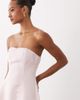 Aria Cove Aria Cove satin seam detail structured bandeau mini dress in pink - 4