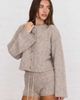 Aria Cove Aria Cove slouchy ribbed knit wide sleeve cardigan set in camel-NEUTRAL - 3
