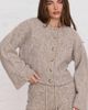 Aria Cove Aria Cove slouchy ribbed knit wide sleeve cardigan set in camel-NEUTRAL - 4