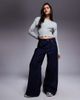 Aria Cove Aria Cove structured rib knit waist deep cuff cropped cardigan in gray - 3