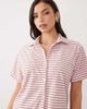 Aria Cove Aria Cove terrycloth oversized beach shirt in pink stripe - part of a set - 4