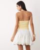 Aria Cove Aria Cove tiered floaty rara mini skirt in white - 2