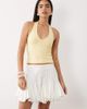 Aria Cove Aria Cove tiered floaty rara mini skirt in white - 3
