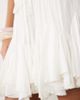 Aria Cove Aria Cove tiered floaty rara mini skirt in white - 4