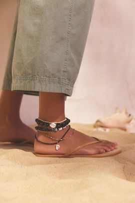 Ariana Ost Ariana Ost Gone Fishing Semiprecious Stone Anklet