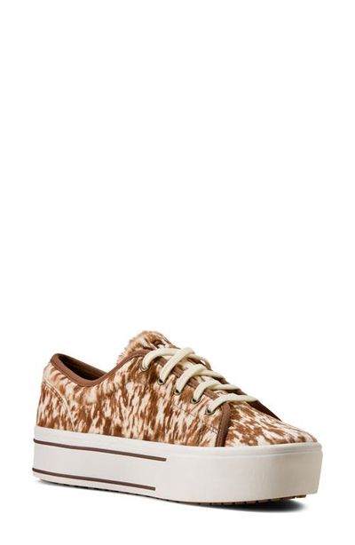 Ariat Ariat Skylar Croc Embossed Leather Sneaker