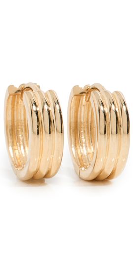 Ariel Gordon Jewelry Ariel Gordon Jewelry 14k Triptych Hoops Gold One