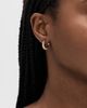 Ariel Gordon Jewelry Ariel Gordon Jewelry Ridged Knife Edge Helium Hoops 14k Yellow Gold One - 3