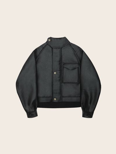 a.riff Cropped Reversible Mustang (Black)