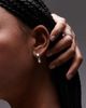 Arket ARKET 20mm open hoop earrings in silver plated brass - 2