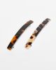 Arket ARKET 2 pack acetate hair clips in brown multi - 1