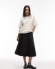 Arket ARKET alpaca and wool blend short sleeve sweater in off white - 3