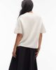 Arket ARKET alpaca and wool blend short sleeve sweater in off white - 4