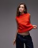 Arket ARKET alpaca blend knit tank top in deep orange - 1