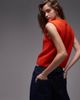 Arket ARKET alpaca blend knit tank top in deep orange - 4