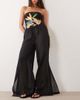 Arket ARKET beach pull on ramie pants in black - 1