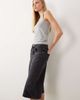 Arket ARKET bermuda loose fit denim shorts in black - 2