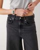 Arket ARKET bermuda loose fit denim shorts in black - 3