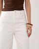 Arket ARKET bermuda loose fit denim shorts in off white - 3