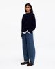 Arket ARKET Bloom barrel leg jeans in dark blue - 3