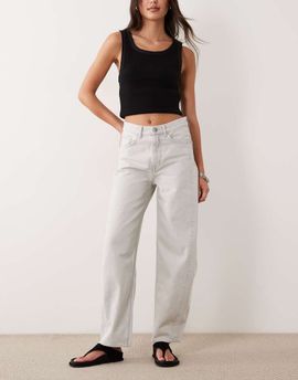 Arket ARKET Bloom barrel shaped jeans in off white