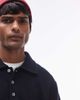 Arket ARKET boiled wool sweater with button polo collar in blue - 3