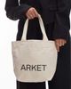 Arket ARKET canvas mini tote bag in off white - 1