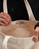 Arket ARKET canvas mini tote bag in off white - 3