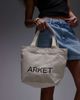 Arket ARKET canvas mini tote in off-white - 1