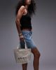 Arket ARKET canvas mini tote in off-white - 4