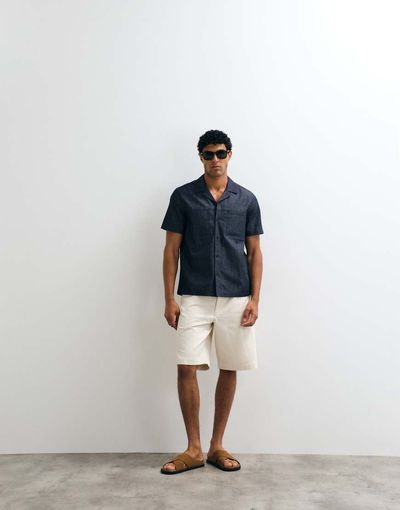 Arket ARKET carpenter denim shorts in off-white