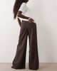 Arket ARKET Cedar high rise wide leg jeans in brown - 2