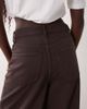 Arket ARKET Cedar high rise wide leg jeans in brown - 4