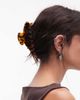 Arket ARKET claw clip in brown tortoise print - 1