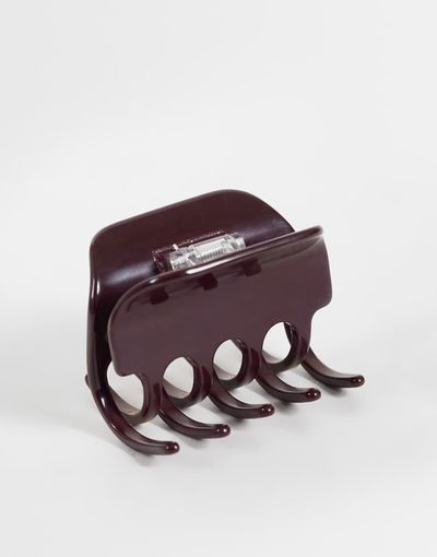 Arket ARKET claw clip in dark red