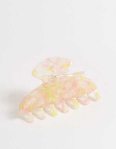 Arket ARKET claw clip in yellow multi