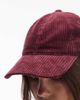 Arket ARKET corduroy cap in dark red - 2