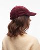 Arket ARKET corduroy cap in dark red - 3