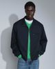 Arket ARKET cotton blend funnel neck short jacket in dark blue - 2
