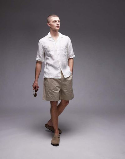 Arket ARKET cotton pull-on shorts in beige-Neutral