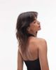 Arket ARKET cotton rich halter neck jersey top in black - 3