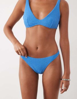 Arket ARKET crinkle bikini bottoms in blue - part of a set