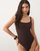 Arket ARKET crinkle one-piece swimsuit in brown - 2