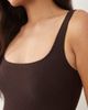 Arket ARKET crinkle one-piece swimsuit in brown - 4