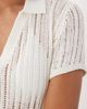Arket ARKET crochet beach mini dress in white - 4
