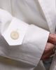 Arket ARKET cropped utility trench coat with storm flap in white - 3