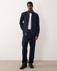 Arket ARKET denim chambray shirt with button collar in dark wash blue - 2