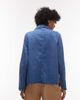 Arket ARKET denim shacket with tie front detail in mid wash blue - 4