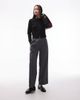 Arket ARKET double-faced wool rich cardigan with cinched waist hem in black - 3