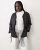 Arket ARKET down short quilted jacket with zip front in black - 1